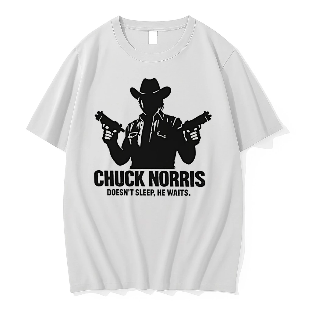 Chuck Norris Meme Doesnt Sleep He Waits Shirts