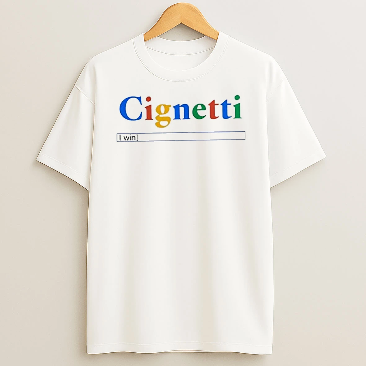 Cignetti I Win Search Bar Shirts