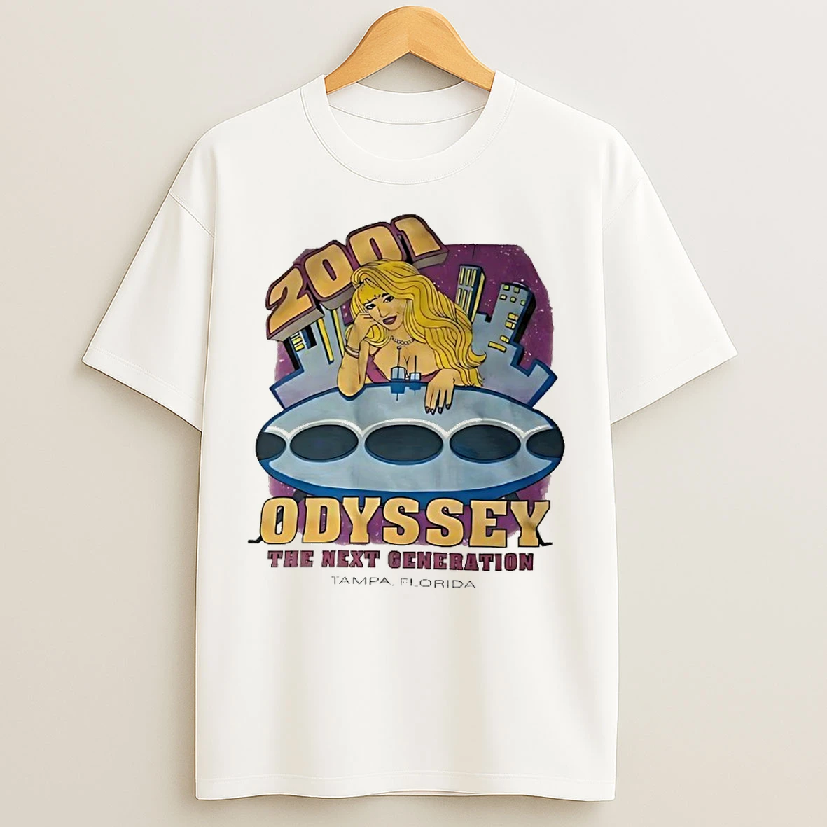 Classic 2001 Odyssey The Next Generation Tampa Florida T Shirts