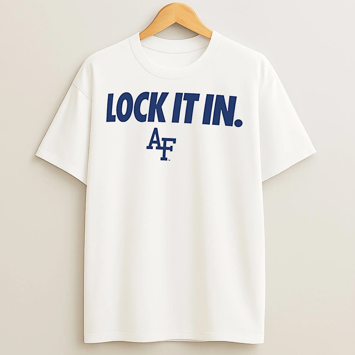 Classic Air Force Falcons Lock It In Logo T Shirts