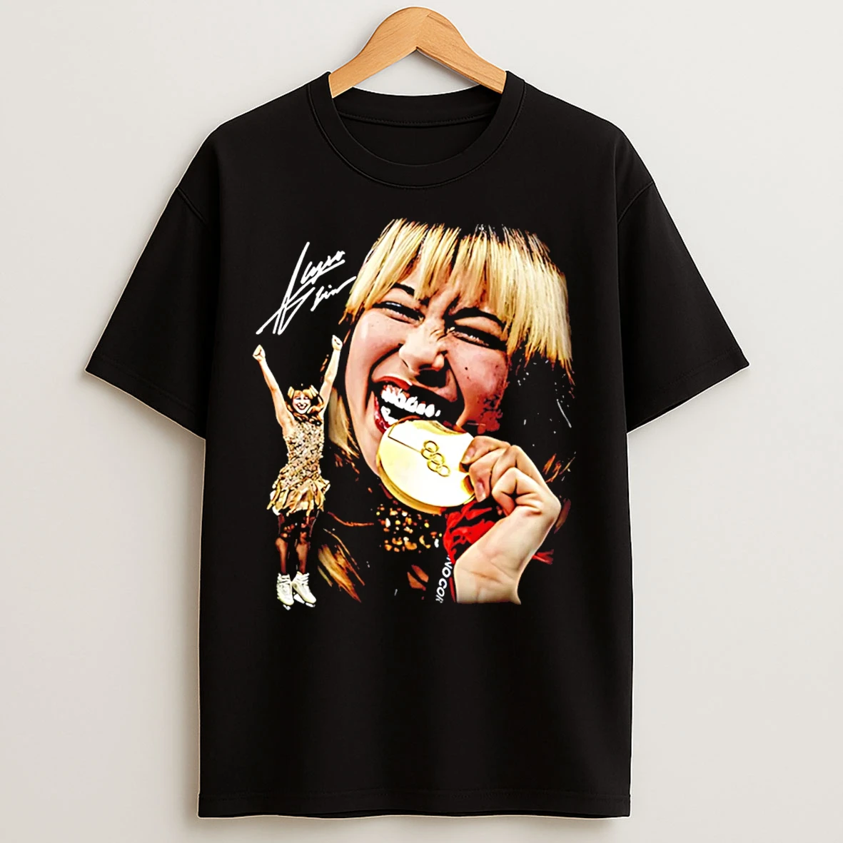 Classic Alysa Liu Gold Olympic Champions Signature T Shirts