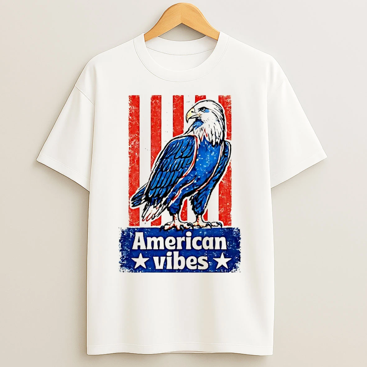 Classic American Vibes Usa Patriotic Eagle T Shirts