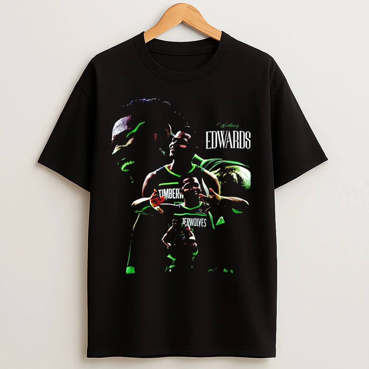 Classic Anthony Edwards Ant Man Minnesota Timberwolves Ant In Neon Green T Shirts