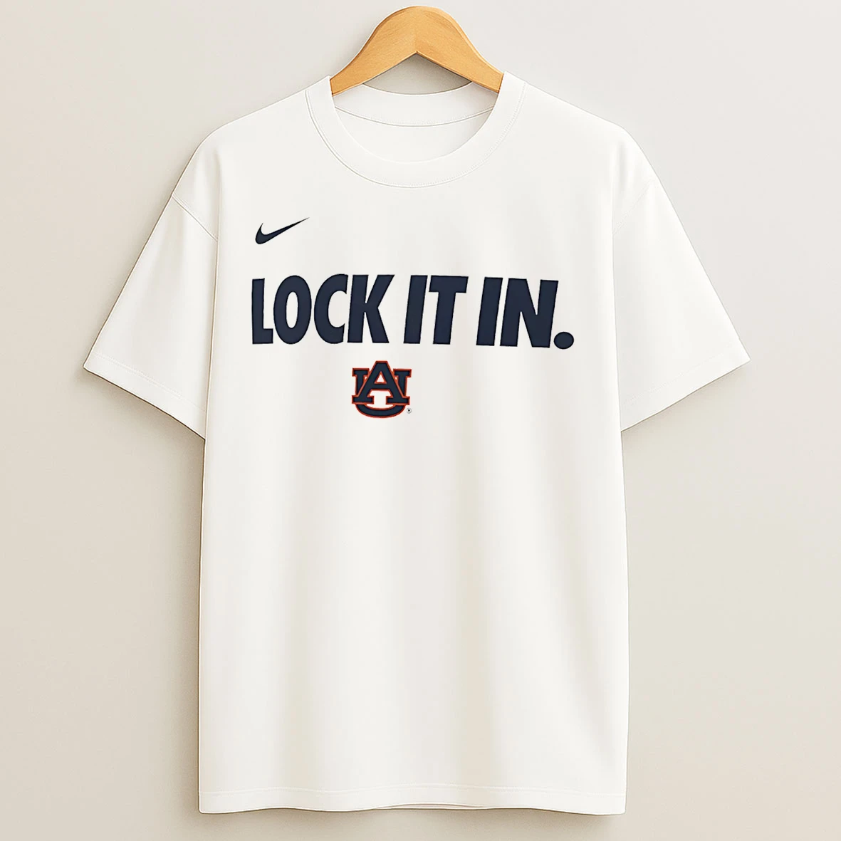 Classic Auburn Tigers Lock It In Nike Logo T Shirts