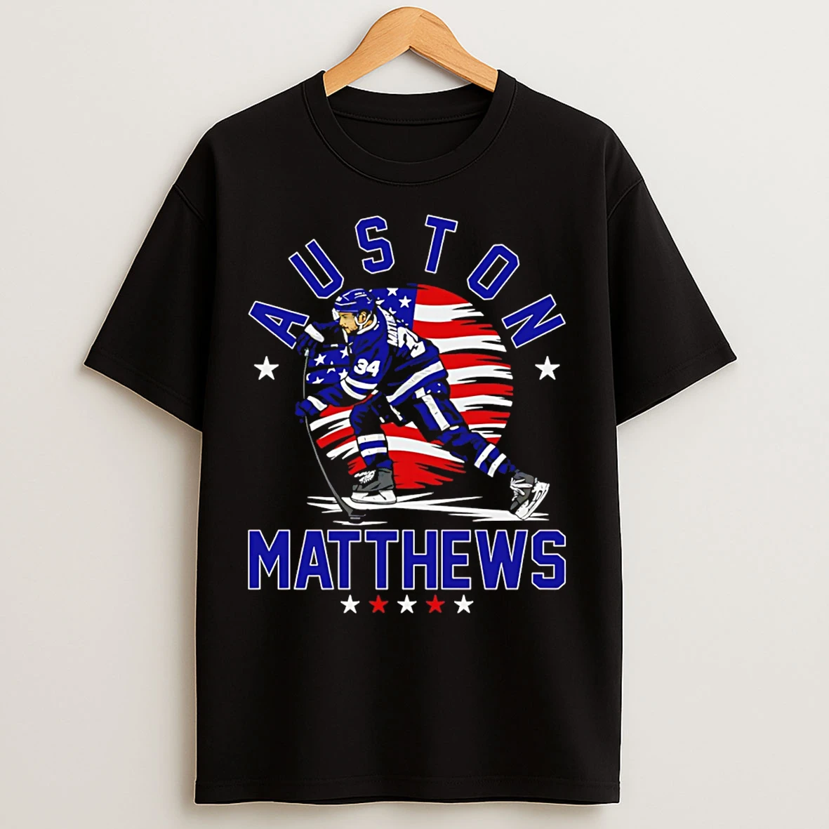 Classic Auston Matthews Toronto Maple Leafs Usa Flag T Shirts