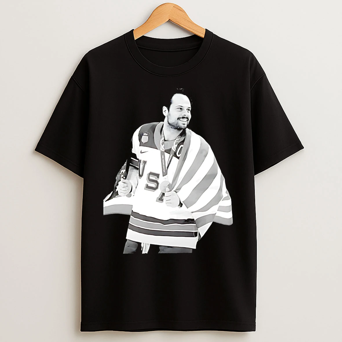 Classic Auston Matthews Usa Olympic Champions 2026 Player Collage T Shirts