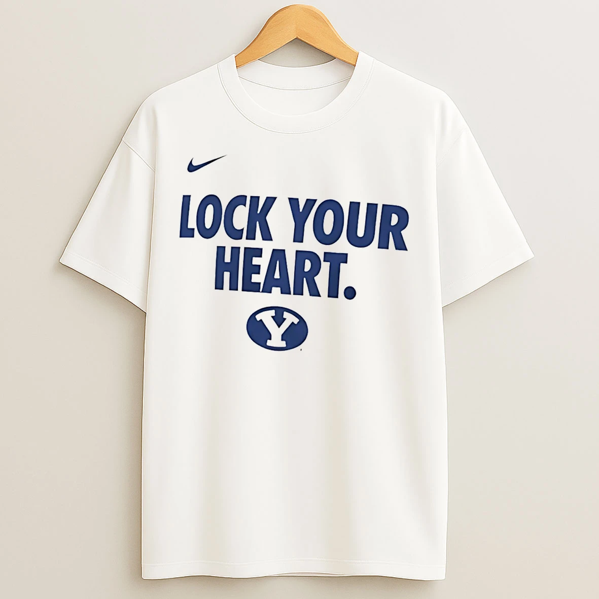 Classic Byu Cougars Lock Your Heart Logo T Shirts