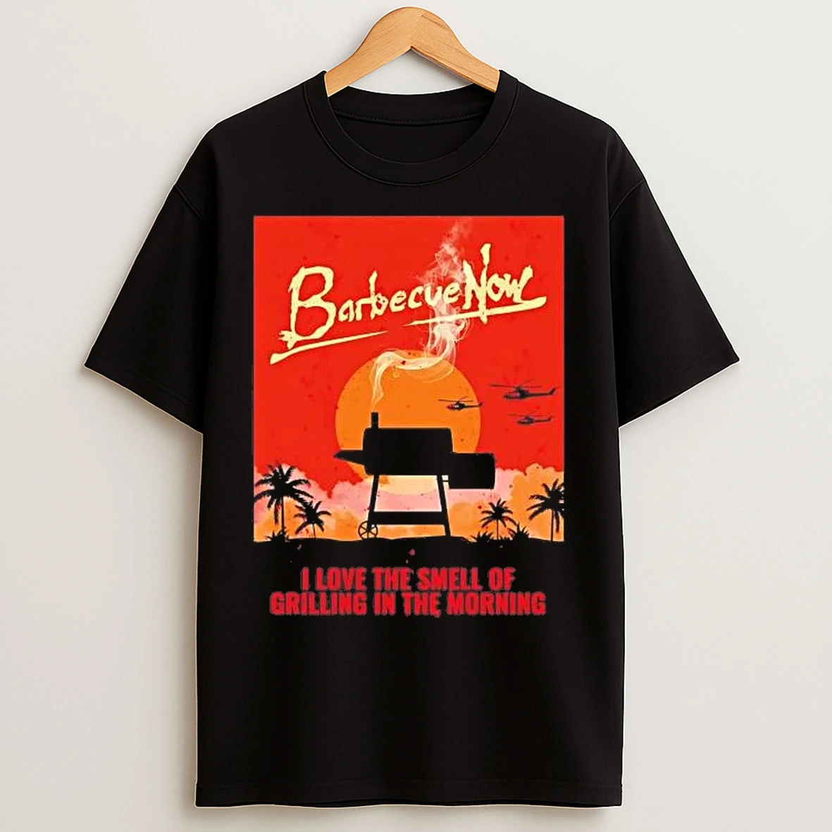 Classic Barbecue Now I Love The Smell Of Grilling In The Morning Tee T Shirts