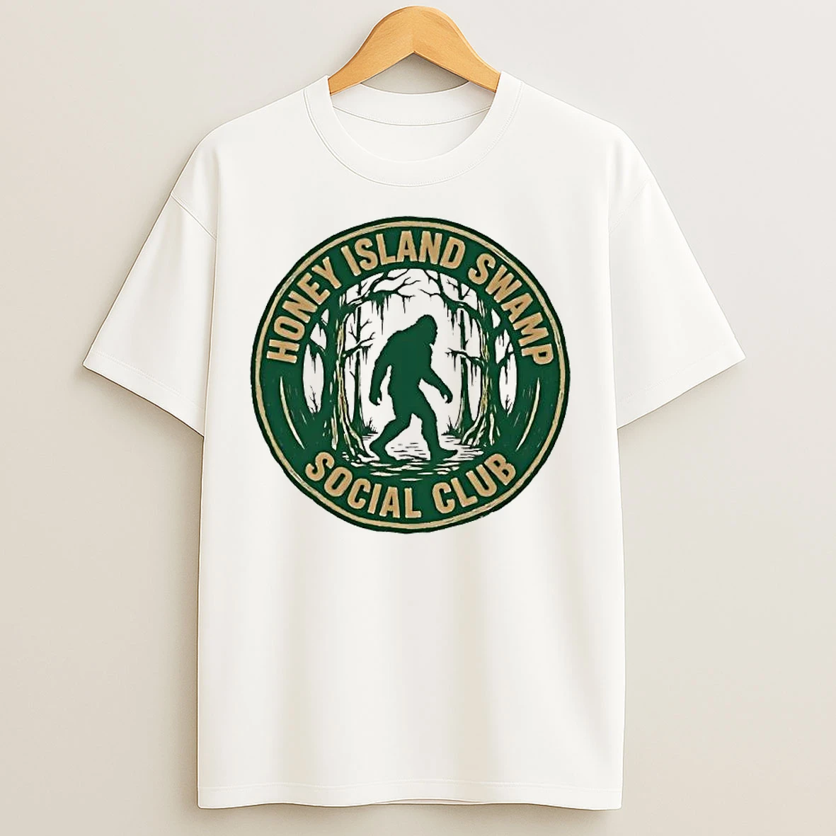 Classic Bigfoot Honey Island Swamp Social Club T Shirts