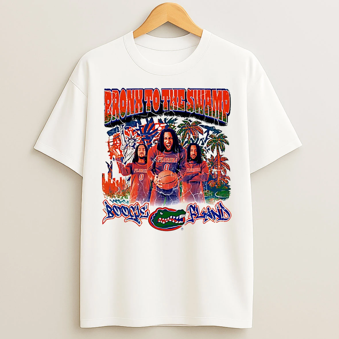 Classic Boogie Fland Florida Gators Bronx To The Swamp Graphic T Shirts