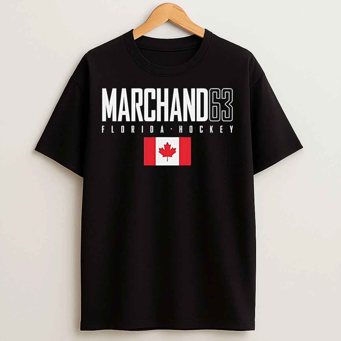 Classic Brad Marchand Florida Canada Elite Number And Name T Shirts