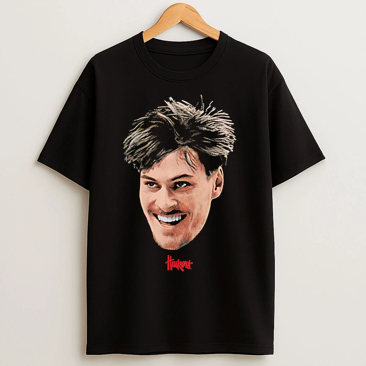 Classic Braden Frager Nebraska Cornhuskers Big Head T Shirts