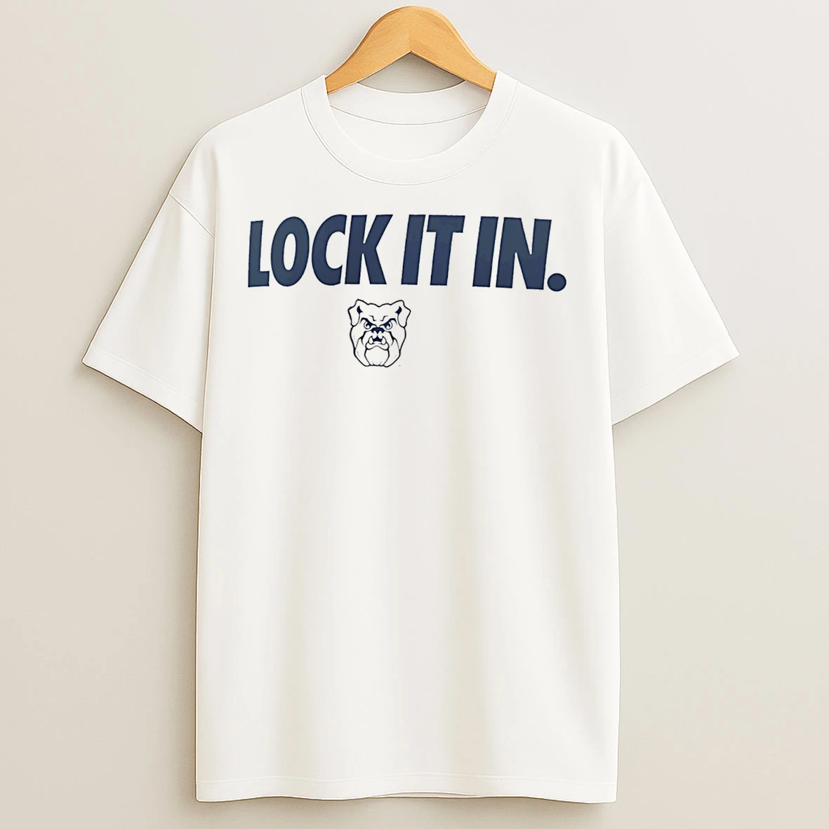 Classic Butler Bulldogs Bears Lock It In Logo T Shirts
