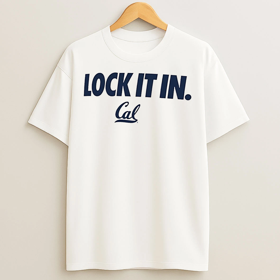 Classic California Golden Bears Lock It In Logo T Shirts
