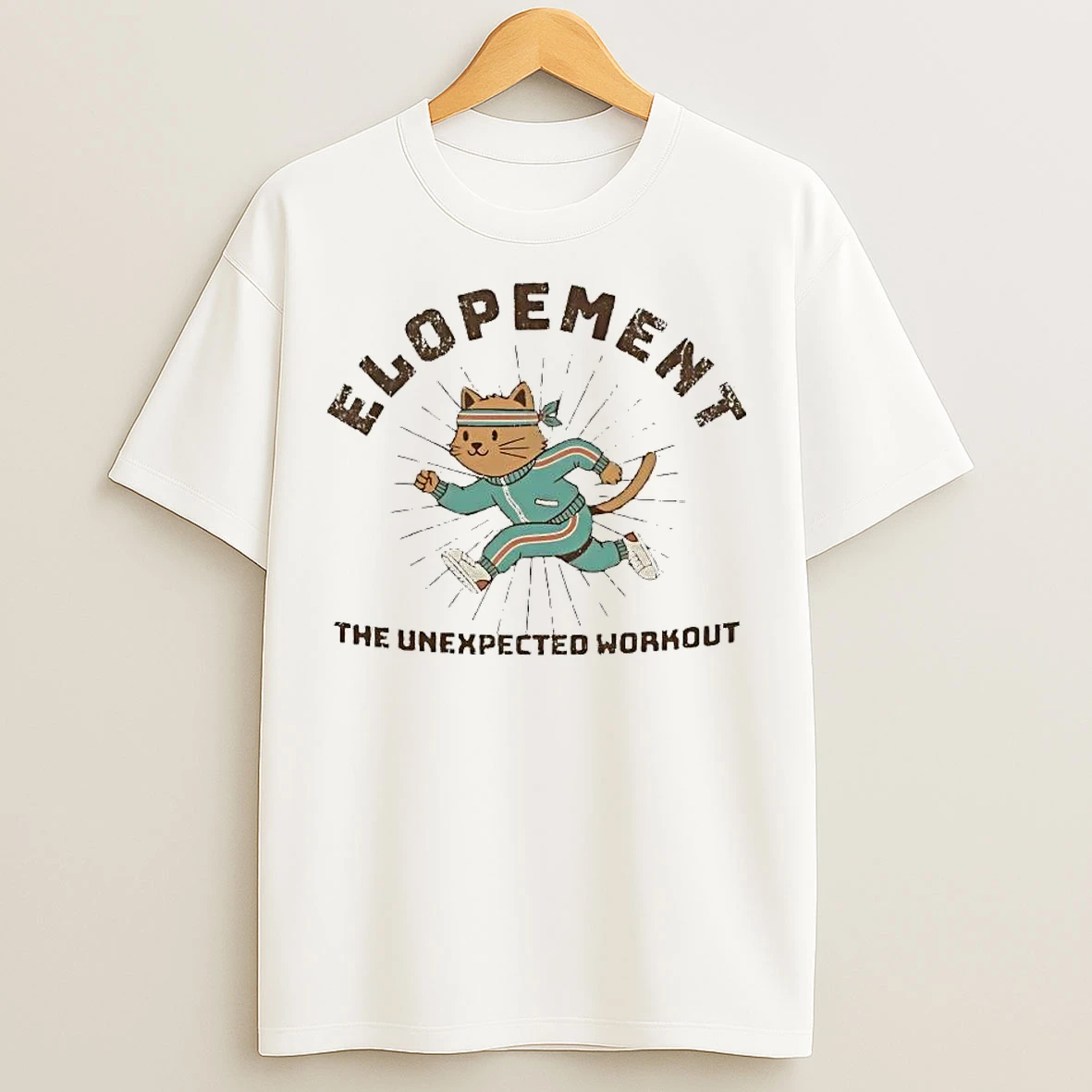 Classic Cat Elopement The Unexpected Workout T Shirts