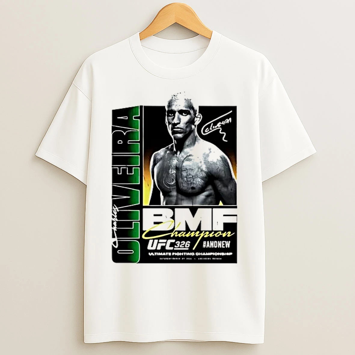 Classic Charles Oliveira Ufc 326 Bmf Champion T Shirts