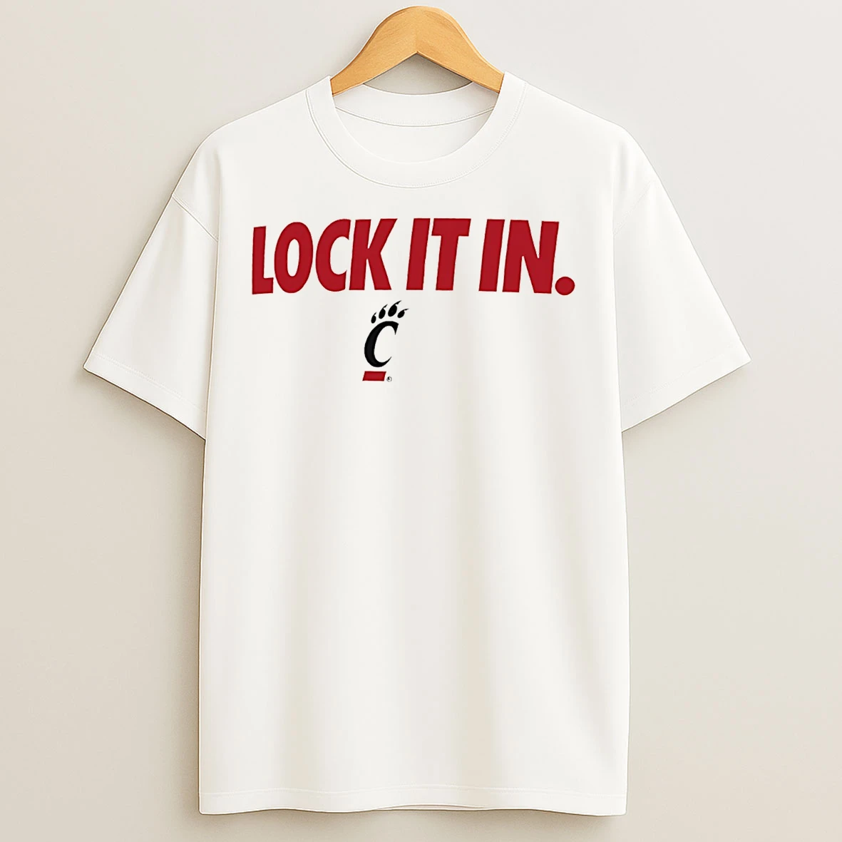 Classic Cincinnati Bearcats Lock It In Logo T Shirts