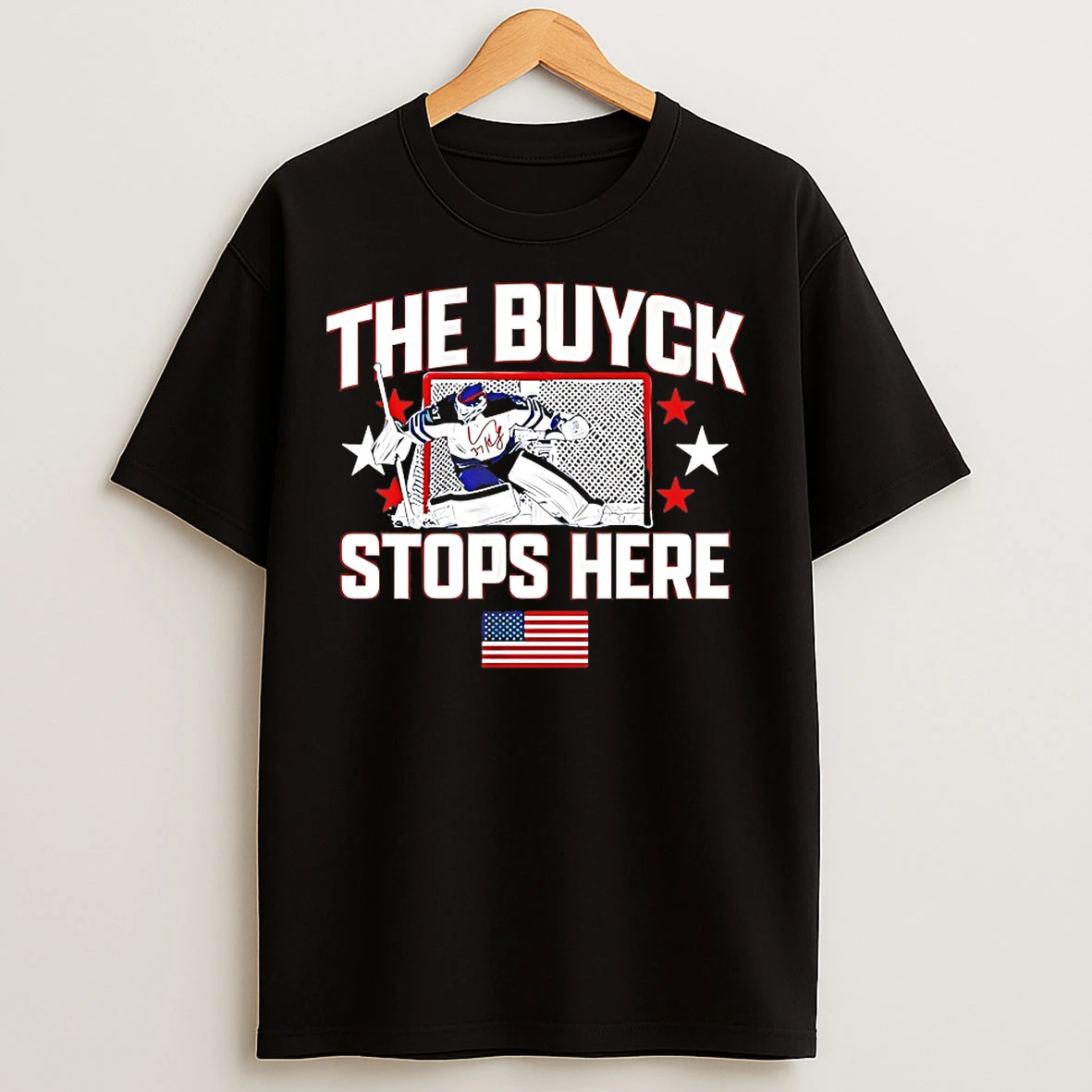 Classic Connor Hellebuyck The Buyck Stops Here T Shirts