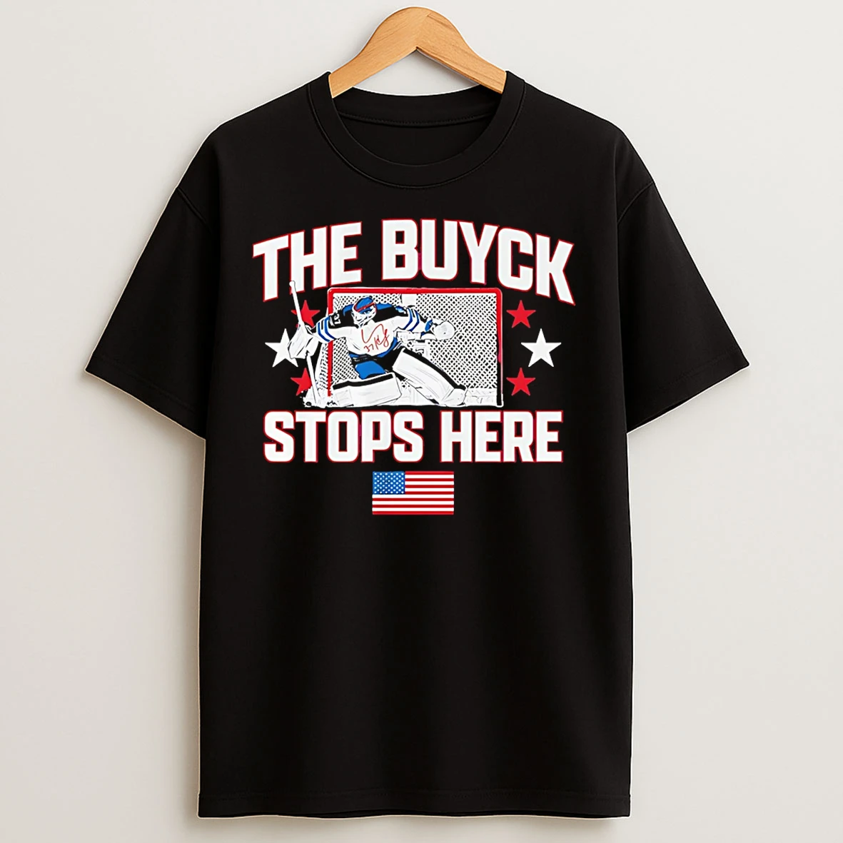 Classic Connor Hellebuyck Winnipeg Jets The Buyck Stops Here T Shirts