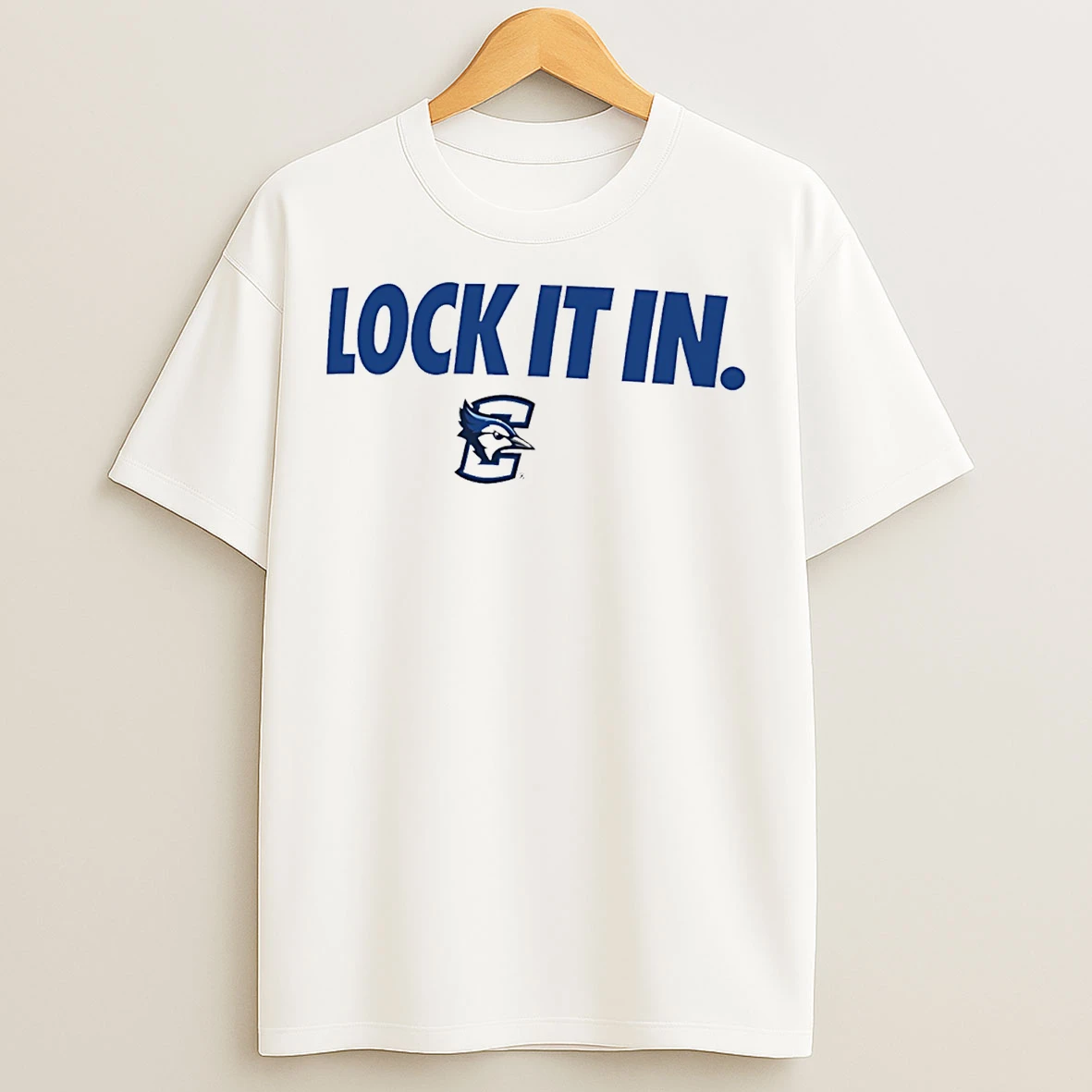 Classic Creighton Bluejays Lock It In Logo T Shirts