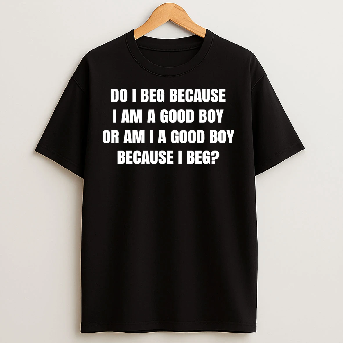 Classic Do I Beg Because I Am A Good Boy Or Am I A Good Boy Because I Beg T Shirts