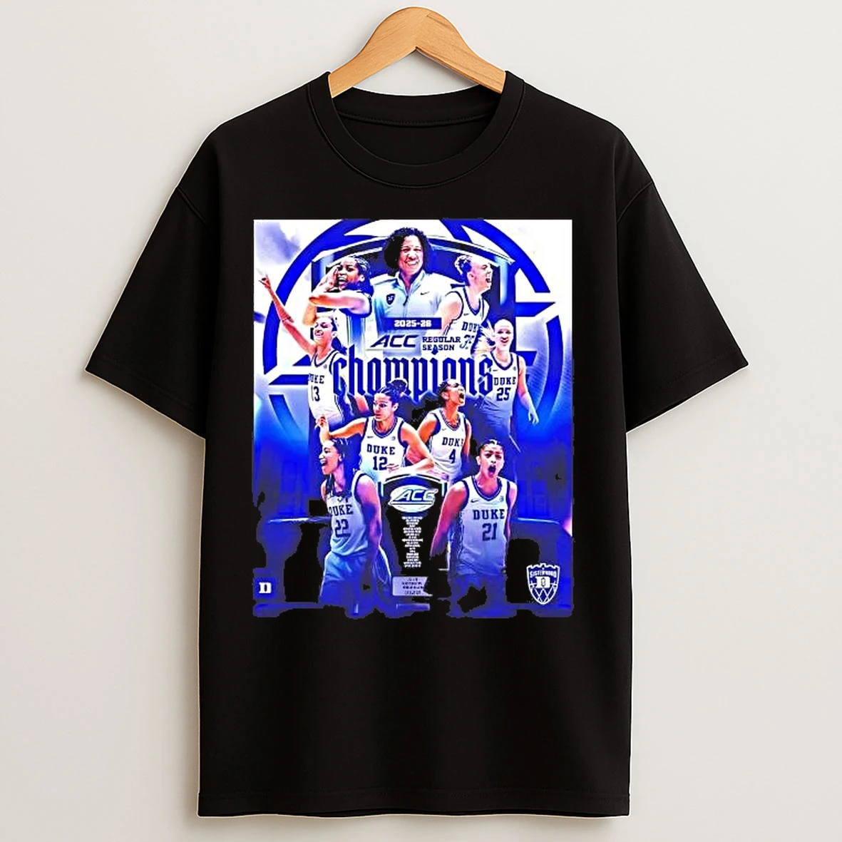 Classic Duke Blue Devils Womens Basketball 2026 Acc Regular Season Champions Tee T Shirts