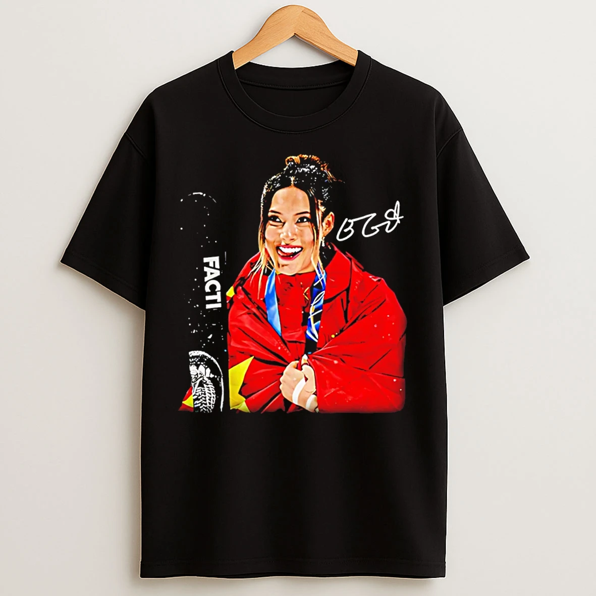 Classic Eileen Gu Gold Olympic Champions Graphic T Shirts
