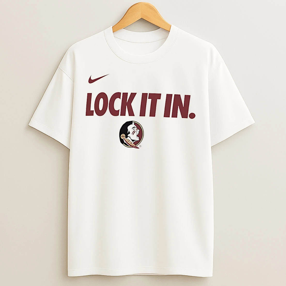 Classic Florida State Seminoles Lock It In Logo T Shirts