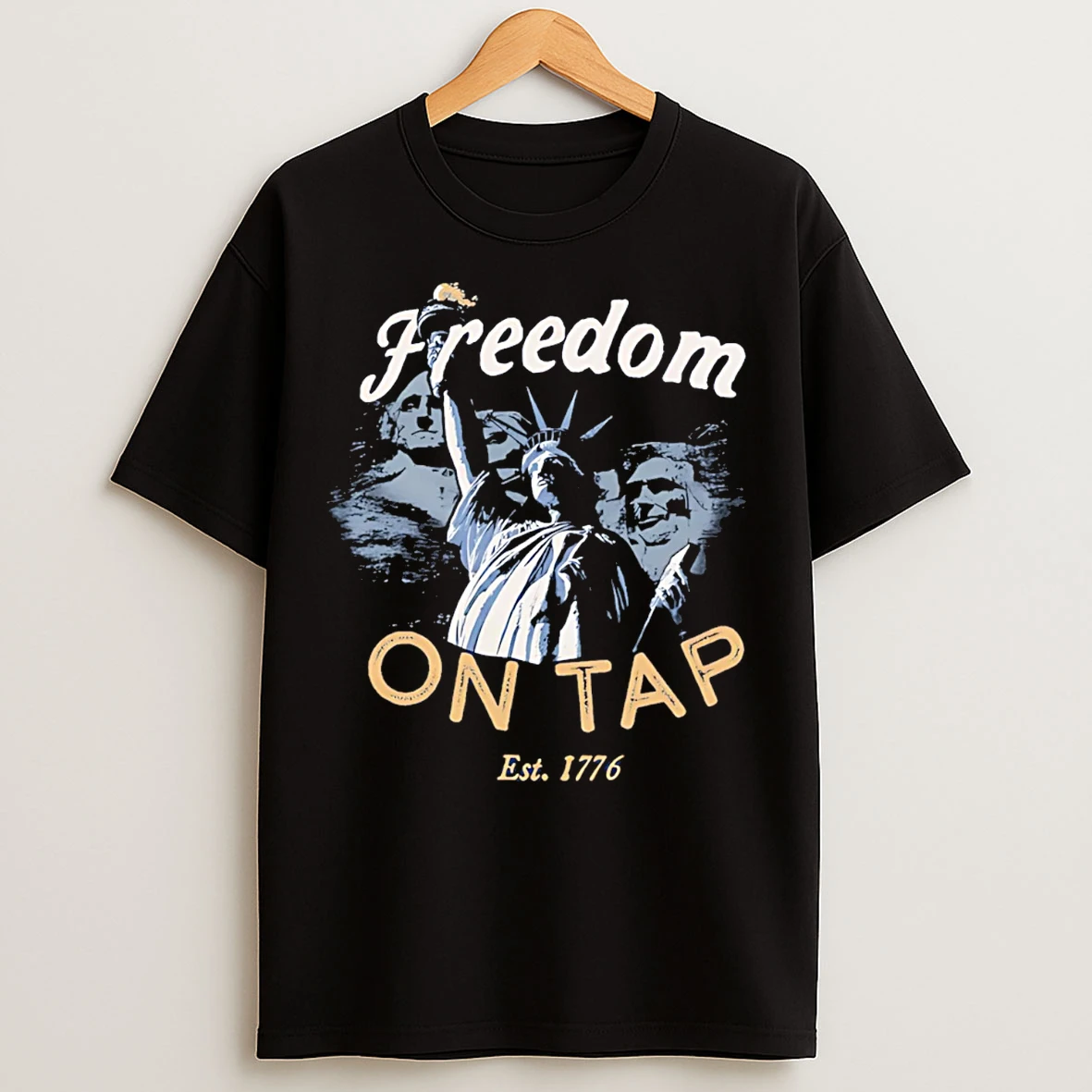 Classic Freedom On Tap Statue Of Liberty T Shirts