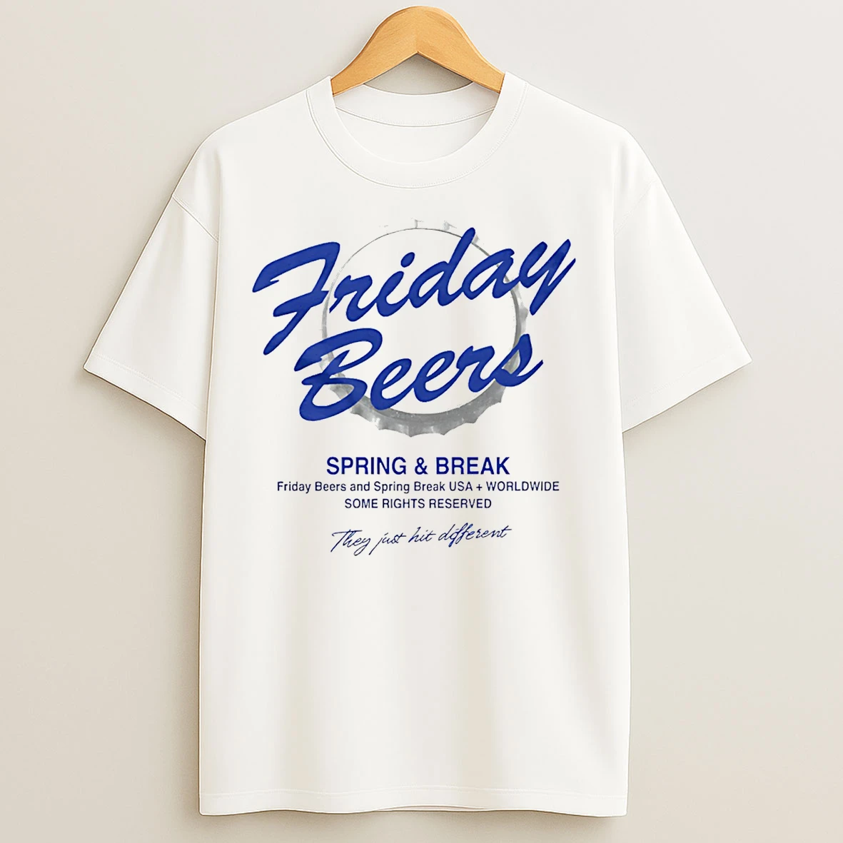 Classic Friday Beers Bottlecap Spring Break T Shirts