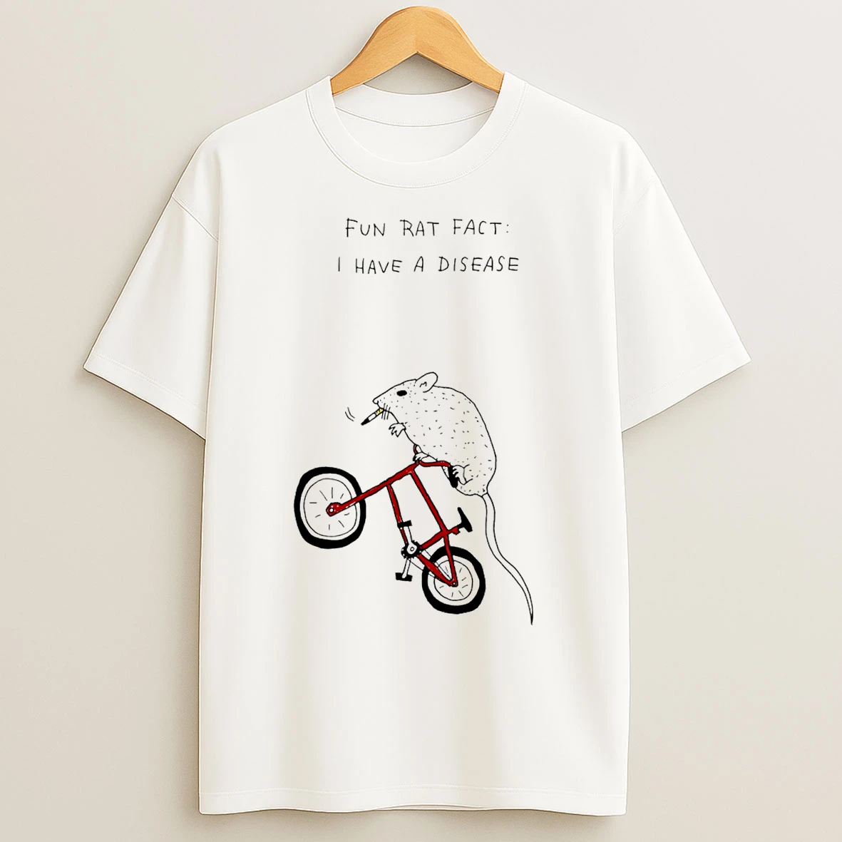 Classic Fun Rat Fact I Have A Disease Paint T Shirts