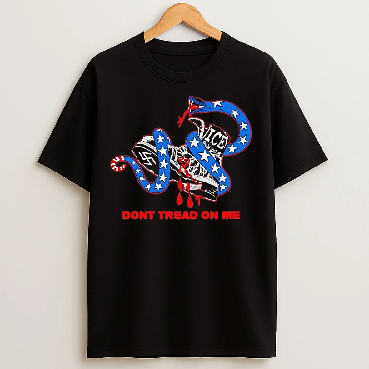 Classic Gadsden Flag Ice Dont Tread On Me T Shirts