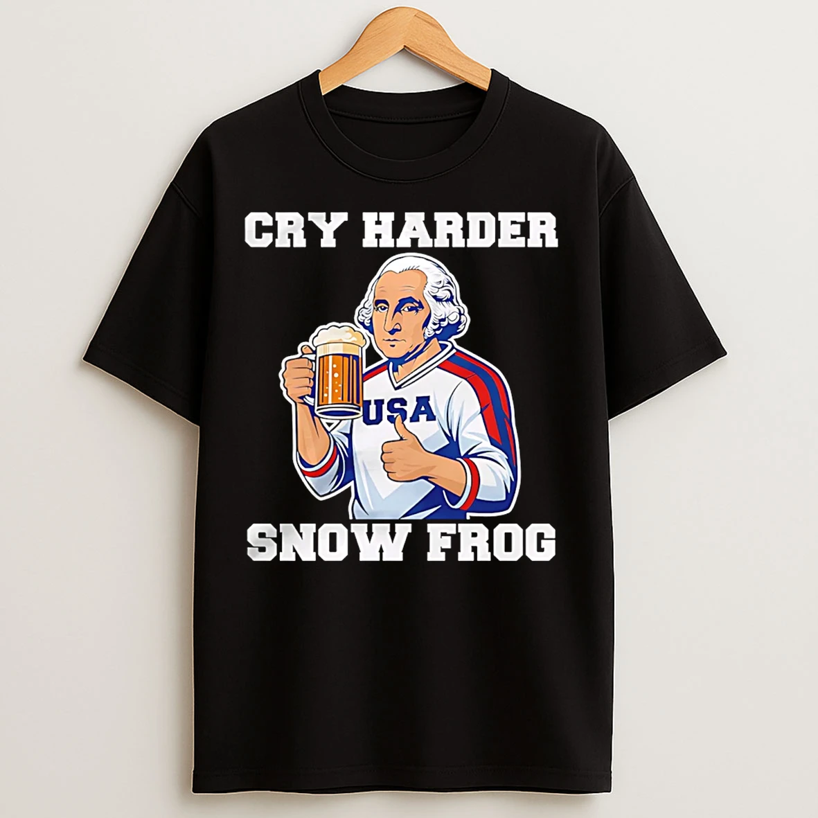 Classic Georgia Washington Usa Player Cry Harder Snow Frog T Shirts