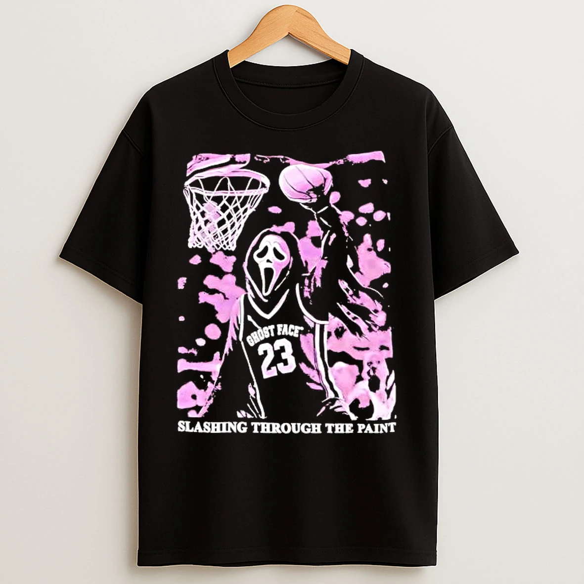Classic Ghost Face 23 Slashing Through Paint Tee T Shirts