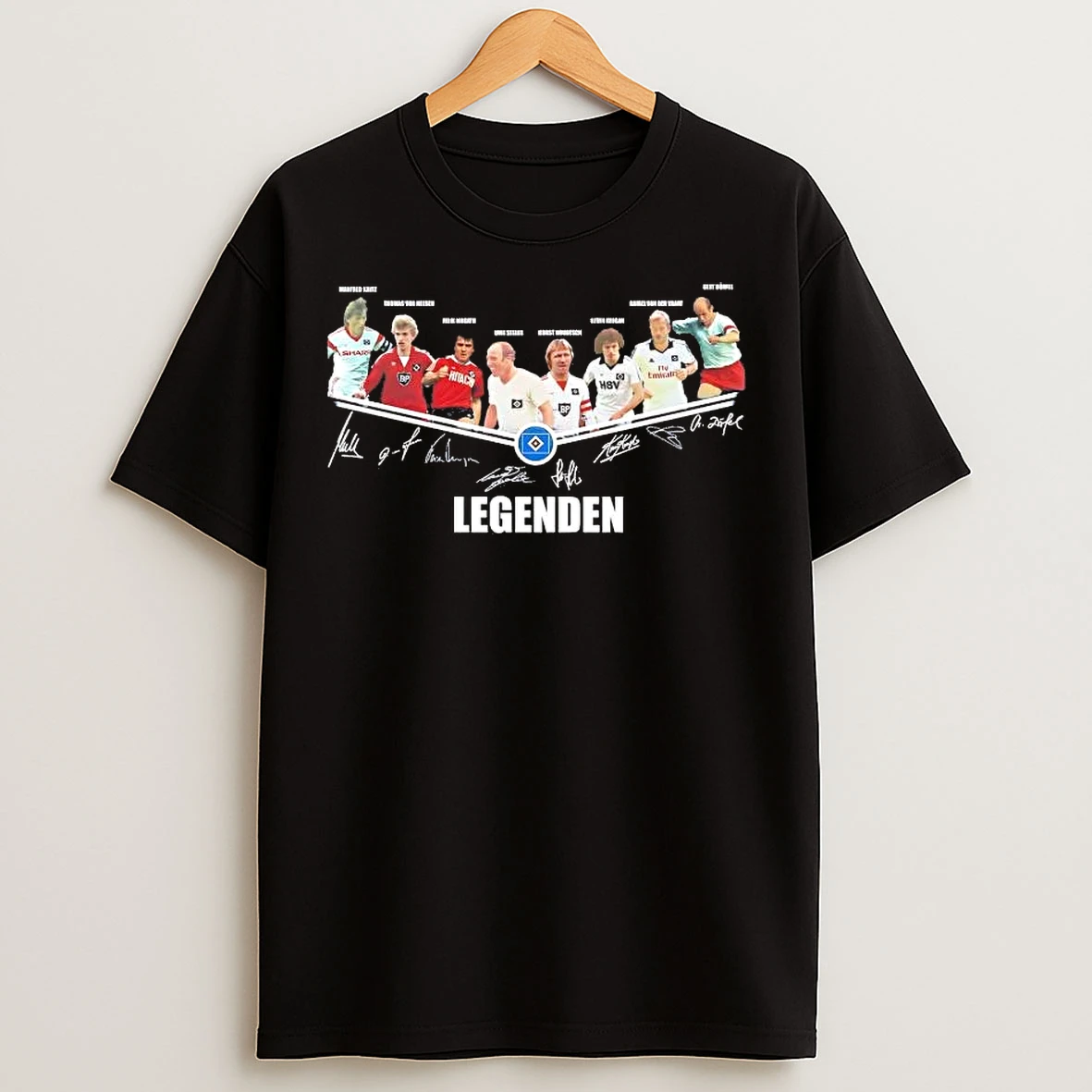 Classic Hamburger Sv Team Players Legends Signature Tee T Shirts
