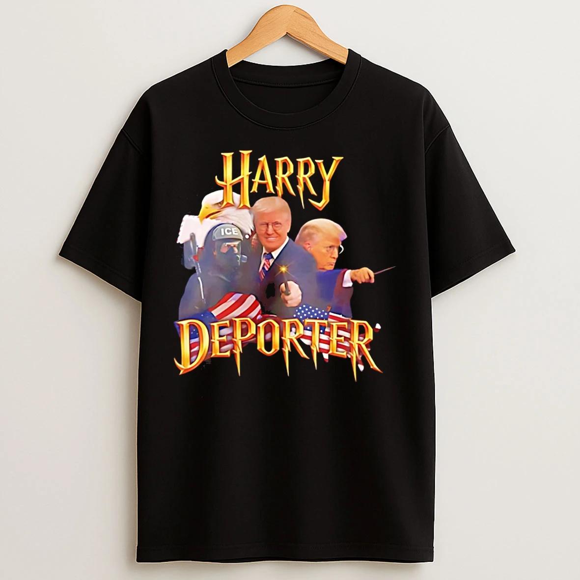 Classic Harry Deporter Trump Ice Graphic T Shirts