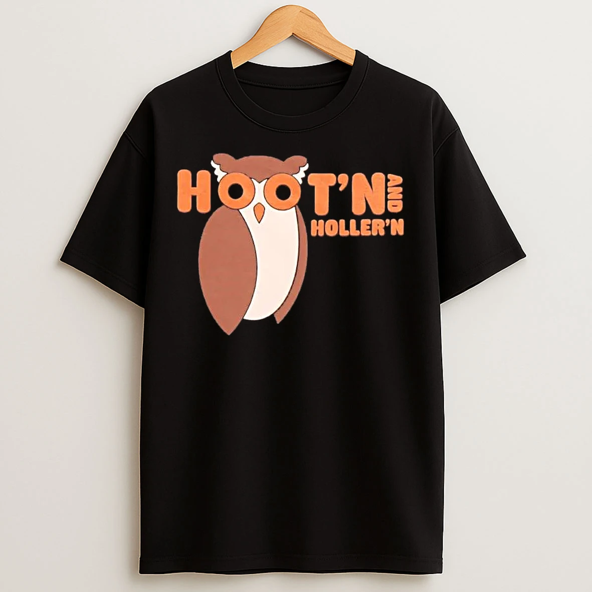 Classic Hooters Owl Hootn And Hollern T Shirts