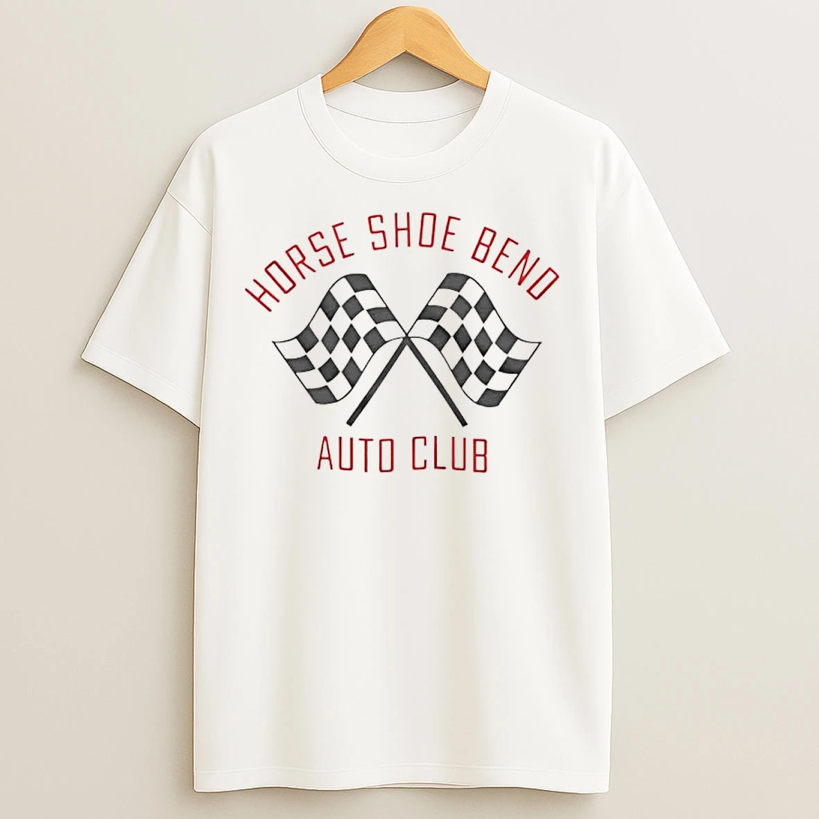 Classic Horseshoe Bend Auto Club Ringer T Shirts