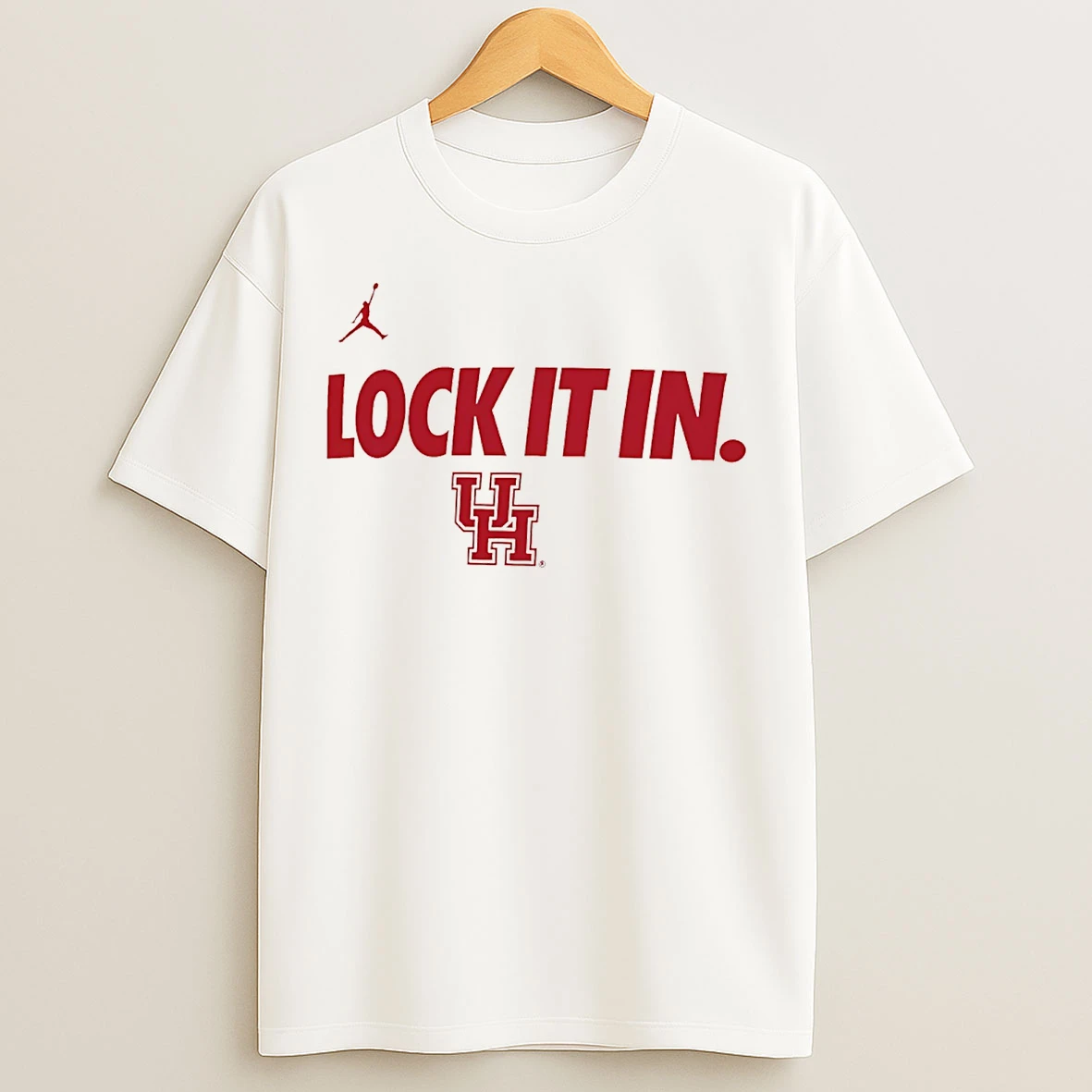 Classic Houston Cougars Lock It In Logo T Shirts
