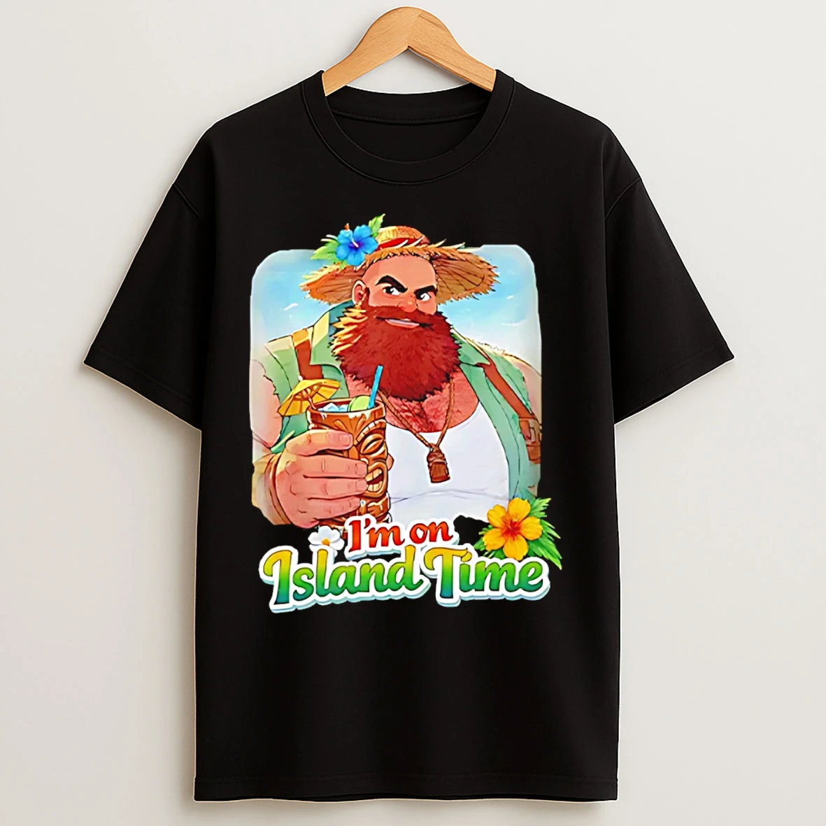 Classic Im On Island Time Cartoon T Shirts