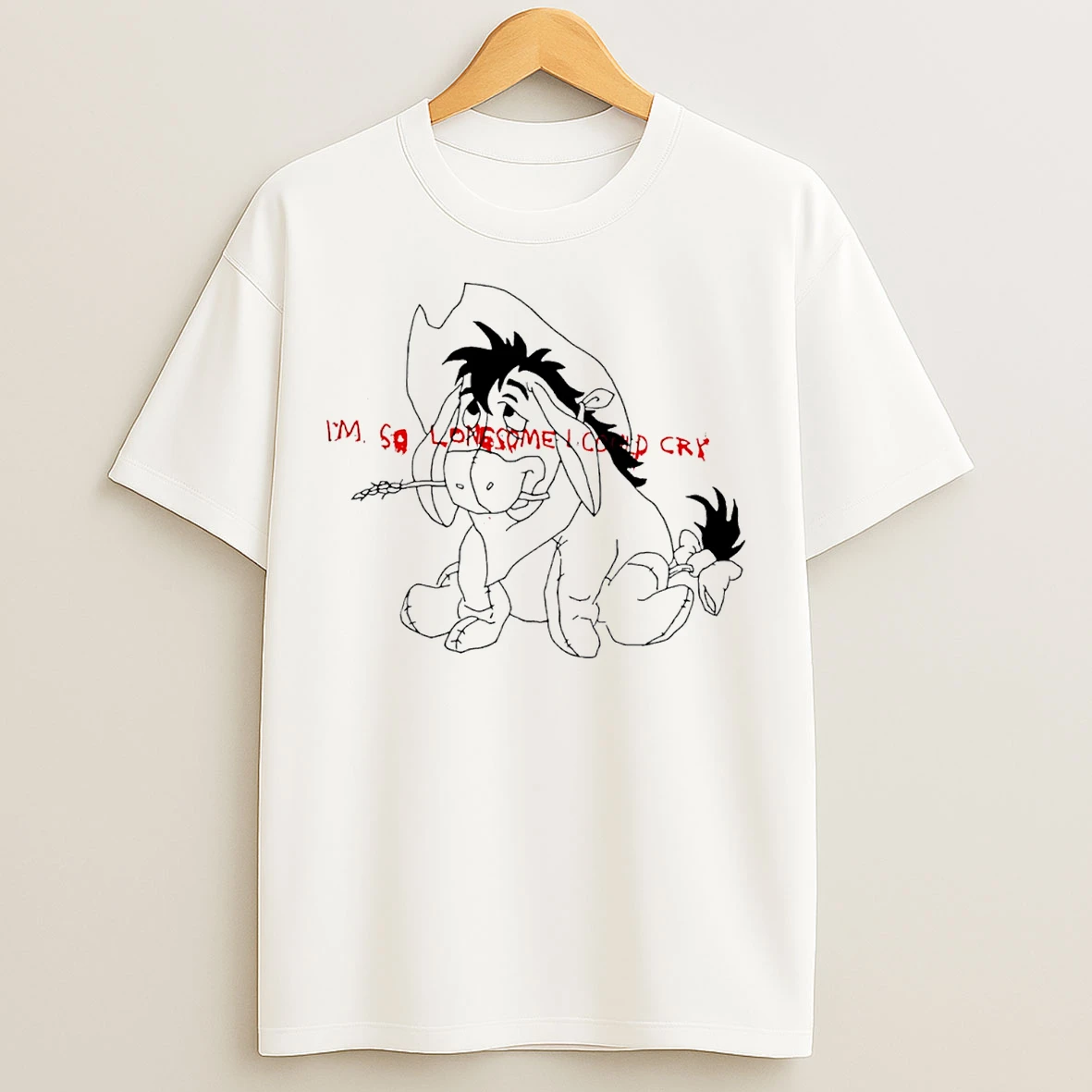 Classic Im So Lonesome I Could Cry Paint T Shirts