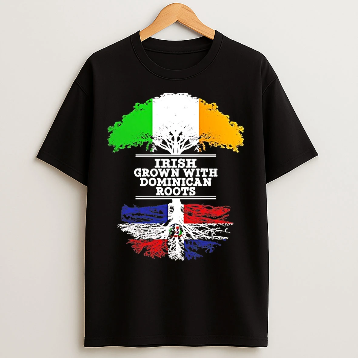 Classic Irish Grown With Dominican Roots T Shirts