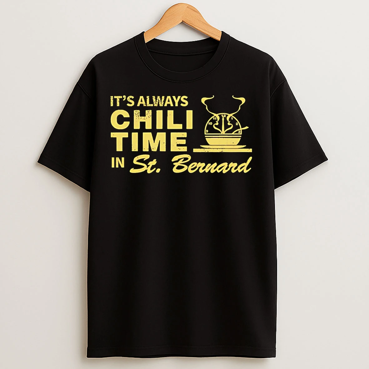 Classic Its Always Chili Time In St Bernard Vintage T Shirts