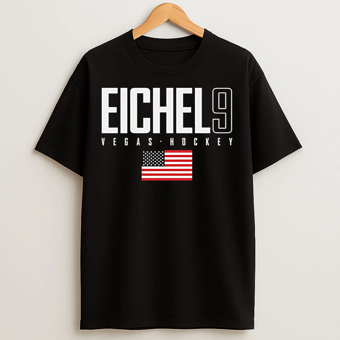 Classic Jack Eichel Vegas Hockey Usa Elite Number And Name T Shirts