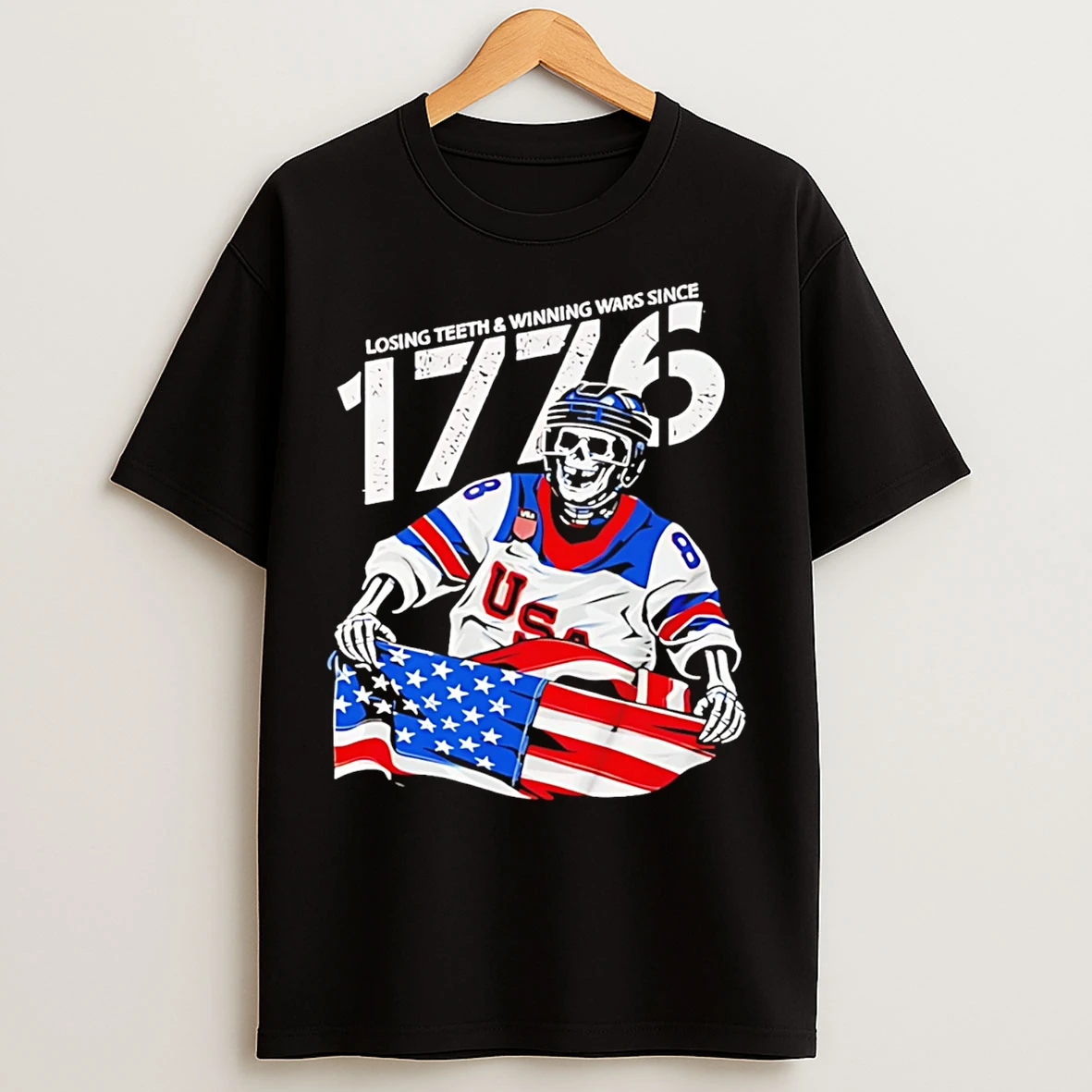 Classic Jack Hughes Losing Teeth Winning Wars Since 1776 T Shirts