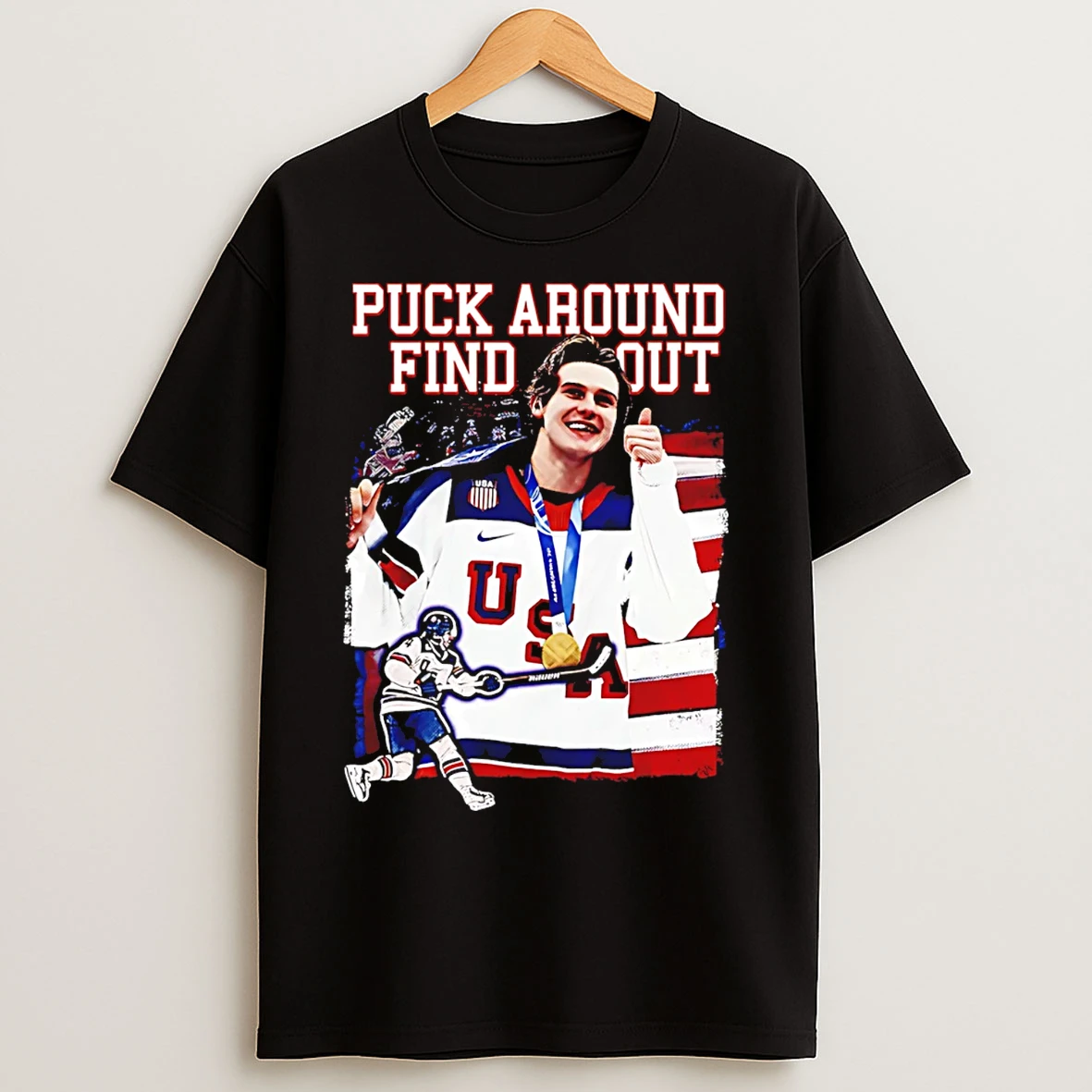 Classic Jack Hughes Puck Around And Find Out Graphic T Shirts