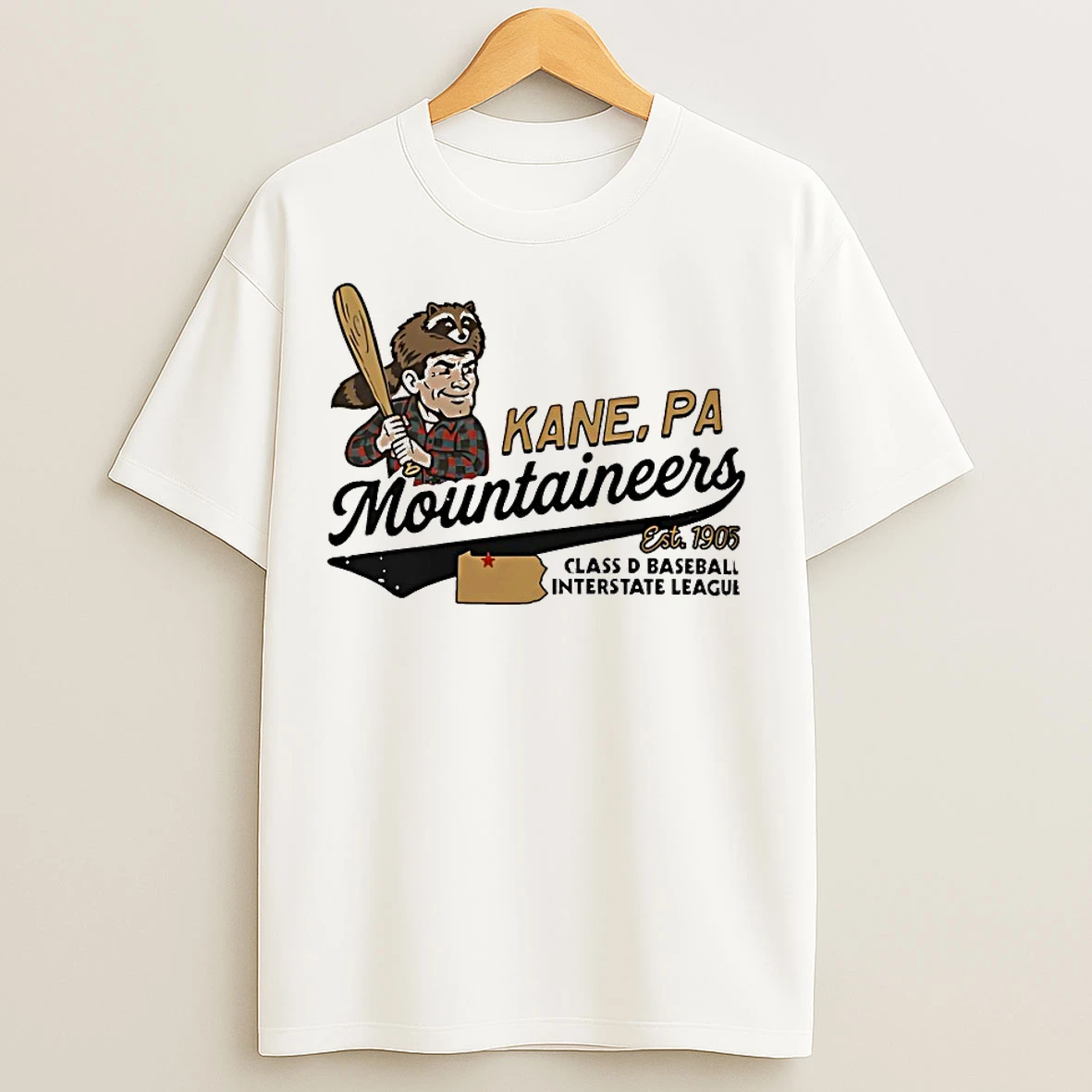 Classic Kane Mountaineers Baseball Est 1905 T Shirts