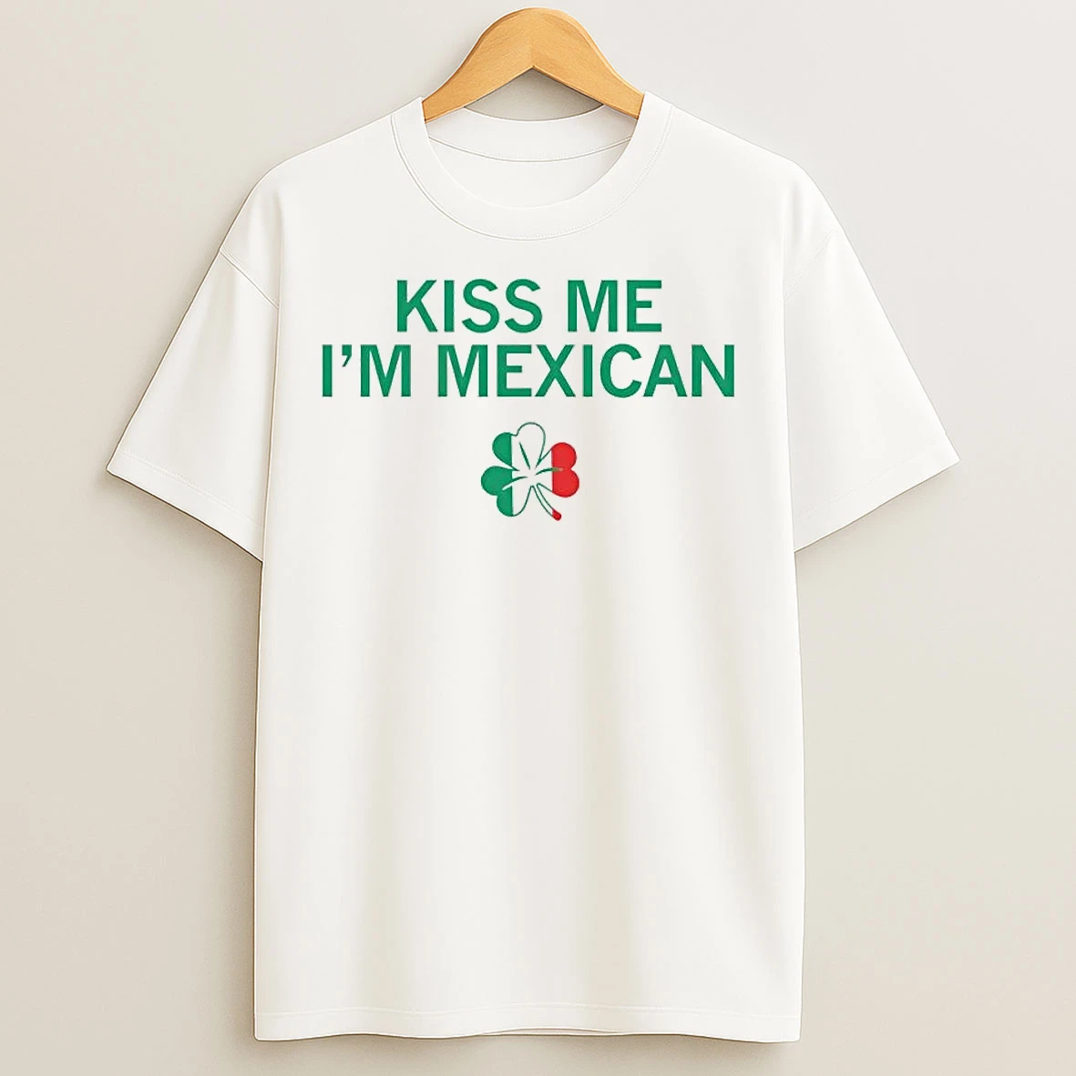 Classic Kiss Me Im Mexican Ringer St Patricks Day T Shirts