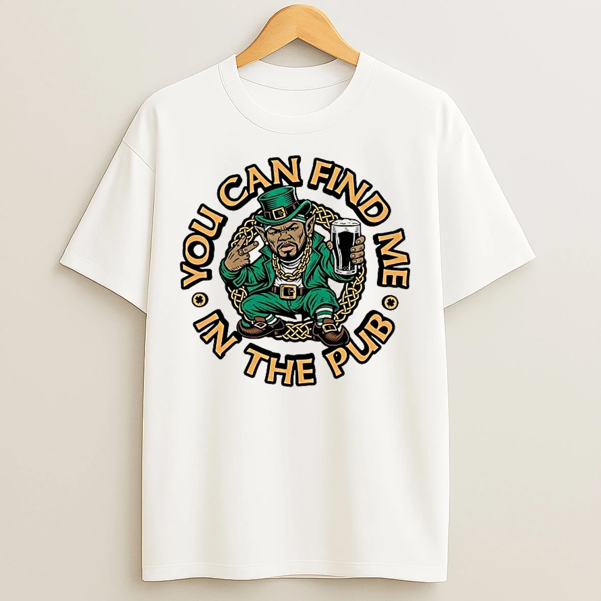 Classic Leprechaun You Can Find Me In The Pub St Patricks Day T Shirts