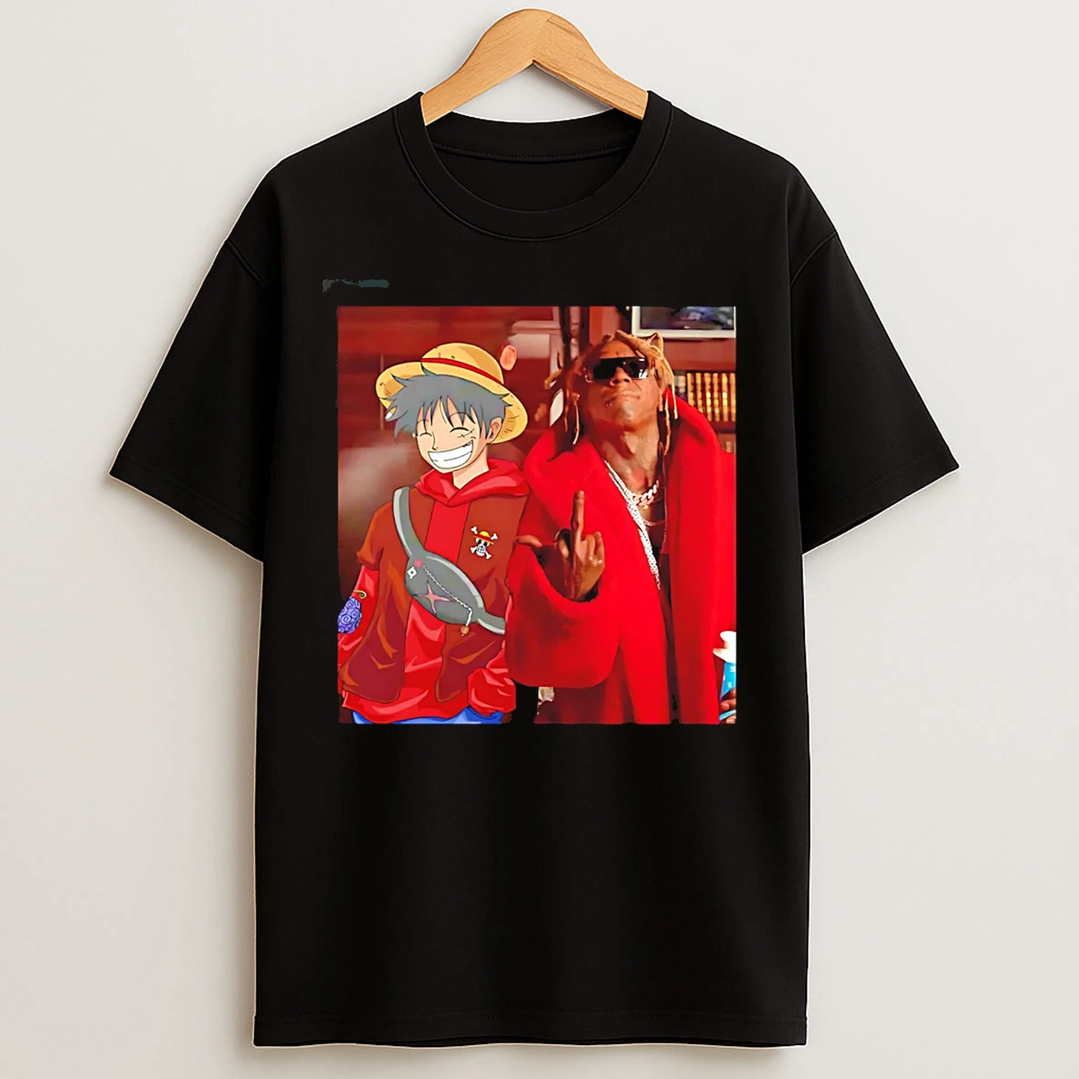 Classic Lil Gum Monkey D Luffy And Rapper Graphic T Shirts